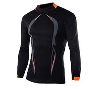 Shirts for Men Adult Long Sleeve Mens White Formal Shirts Long Sleeve Mens Short with Double Chest Pockets Lasting Comfort Top for Men Summer UK XXXL Bad Gift Birthday (Black,L)