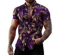 Shirts for Men Adult Summer Grandpa Tshirt Red Mens Short Sleeve Polo Deer Head Embroidery Golf Tennis Cotton T-Shirt