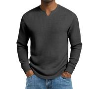 Shirts for Men Long Sleeve with Out Pocket Pullover V-Neck Comfortable Undershirts Regular Fit Athletic T-Shirts Solid Color Basic Tee Breathable Casual T-Shirts Versatile Sports Tshirts Black