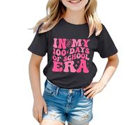 Shirts for Teen Kids Girls Child Short Sleeve Prints T Shirt Fans Gift Tops First Birthday Girl