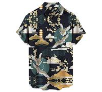 Shirts Solid Button Down Beach Shirt Men Bowling Shirt Vintage Cuba Button Down Short Sleeve Beach Shirt Shirts for Men Men's Cotton Linen Solid Color Short Sleeve Shirts JANUK40430HOT0506