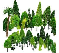 shirylzee 30PCS Mixed Model Trees, Model Pine Trees, Diorama Materials Supplies, Mixed Miniature Trees, Landscape Tree Fake Mini Trees, Mini Tree for DIY Crafts, Building Model Scenery Landscape
