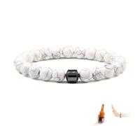 shirylzee Anti Alcohol Bracelet, Reduce the Urge to Drink, Reduces Alcohol Cravings, Relieves Anxiety & Withdrawal Stress for Men Women(White)
