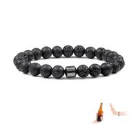 shirylzee Anti Alcohol Bracelet, Reduce the Urge to Drink, Reduces Alcohol Cravings, Relieves Anxiety & Withdrawal Stress for Men Women (Black#2)