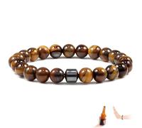 shirylzee Anti Alcohol Bracelet, Reduce the Urge to Drink, Reduces Alcohol Cravings, Relieves Anxiety & Withdrawal Stress for Men Women (Tiger Eye)