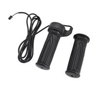 shirylzee Electric Bike Throttle, 1 Pair 20X Twist Throttle Waterproof Connector Right Handle Throttle Electric Motorcycle Accelerator Electric Bike Accessories for 12V to 72V（Black）