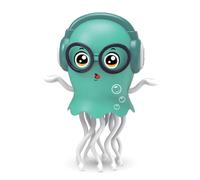 shirylzee Electric Dancing Octopus Toy, Funny Dancing Squid Toy with LED Light and Music, Crawling Octopus Toys for 1-6 Year Boy Girl, Squid Tummy Time Toys for Desk Decor(Green)