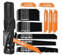 shirylzee Reciprocating Saw Blade Set 35-piece, Metal and Wood Cutting Saw Blades, Pruner Saw Blades for Quick Cutting (35PCS)