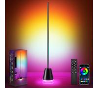 shirylzee Smart RGBICW LED Floor Lamp - App & Remote Control, 68 Scene Modes, Music Sync,Timer,16 Million Colors, Dimmable Color Changing Corner Lamp for Living Room, Bedroom,Gaming Room and Office