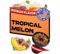 Shisha Flavour Nicotine Free Tropical Melon Shisha - 3.5 ounce - 100 Gram Mix of Watermelon Shisha, Guava, Hookah Flavor Mint -Herbal Hookah Tobacco & Nicotine Free Hookah Shisha