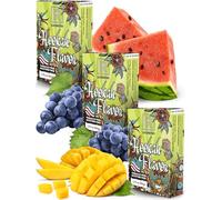Shisha Flavours Set - 3 x 50 g Shisha Flavors for your Hookah Bowl - Try these Tobacco Free Hookah Flavors Nicotine Free (Mango | Sweet Watermelon | Black grape)