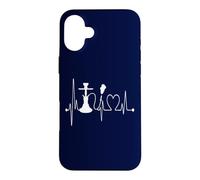 Shisha Hookah Heartbeat EKG Pulse Funny Design Case for iPhone 16 Plus