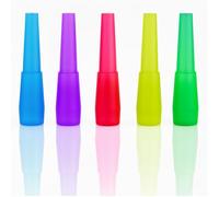 Shisha Hookah Mouth Tips - 100 Disposable Tips in Mixed Colors, Individually Packaged for Hygiene and Comfort (M)