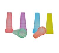 Shisha Tips Kitosun 100 Pack Disposable Hookah Mouth Tip for Shisha Smoking Pipe Colorful Individual Package Hookah Accessories (B)