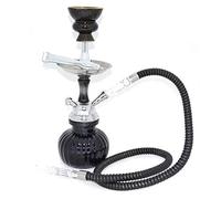 SHISHAS SMOKING NICOTINE FREE -HOOKAH PIPES SMALL 30CM HEIGHT AND 1 HOSE SHISHA PUFFS - COLOR MAY VARY (Assorted) (DESIGN-146)
