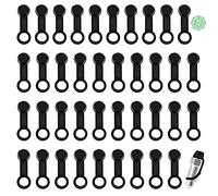 ShiSheng 40 Pcs Brake Bleed Nipple Caps Universal Rubber Brake Bleeder Screw Caps Screw Brake Caliper Dust Cover 8mm Brake Bleed Nipple Grease Cap for M8 Screw Motorcycle (Black), 3.1x1.1x0.8cm