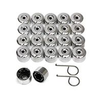 SHISHI Star firm 20PCS 17MM ALLOY WHEEL LOOKING NUT LUG BOLTS COVERS CAPS Fit For VW GOLF Fit For PASSAT Fit For POLO