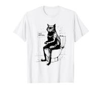 Shit happens | Cat meme weird funny gift | Cat on Toilet T-Shirt