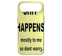 Shit Happens Mostly to Me So Don't Worry. Black Text Case for iPhone Air