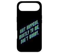 Shit Happens. Mostly to Me So Don't Worry Green Text Case for iPhone Air