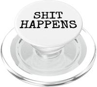 SHIT HAPPENS STUFF HAPPENS PopSockets PopGrip for MagSafe