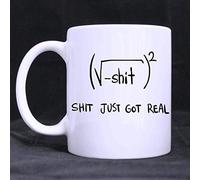 Shit Just Got Real Series Mark Cup Ceramic Coffee Mug Funny Novelty Office Coffee Cup