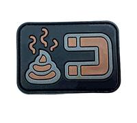 Shit Magnet PVC Airsoft Paintball Patch (Brown)