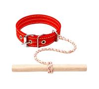 Shitafe Dog Correction Collar - Speed Limiter Correction Aid with Bar and Rope,Dog Caring Collar - for Indoor Outdoor Home Street Backyard Walk Park