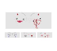 Shitafe Halloween Makeup Kit,Creative Temporary Makeup Facial Sticker - Ghost Fake Blood Stains Face Decoration 4x Masquerade Horror Face Stickers for Kids Adults