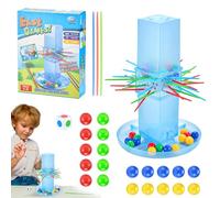 Shitafe Kerplun-k Game, Stick Games For Kids With Beads, Sticks And Game Unit, Fast Fun Pull Sticks Game For 2 To 4 Players Game For Attention And Hand-eye Coordination