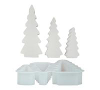 Shitafe Silicone Christmas Tree Mold, 3-Pieces Christmas Tree Decor Silicone Molds, Home Decor, Seasonal Crafting Accessories for Enthusiasts Hobbyists Coworkers Friends Family Women Youth Men