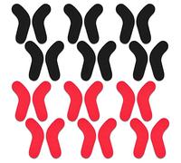 Shitailu 24Pcs Ski & Snowboard Boots Fitting J Bars Self-Adhesive Foam Padding to Reduce Heel Lift & Ankle Blisters While Skiing or Snowboarding, Also Called L-Bar Ski Boots Inserts Pad (24)