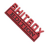 Shitbox Edition Badge - Raised Letter Car Emblem, Funny Novelty Badge, Self Stick Vehicle Decal, Creative Rear Decoration | Vehicle Customization Usage Enhancing Exterior Look Humor Expression