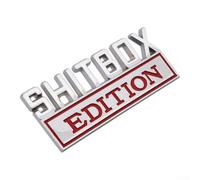 SHITBOX Edition Emblem Badge For Aveo Zinc Alloy Wear-Resistant for durable | Quick installation non-deformation enhances exterior style inspected for reliability