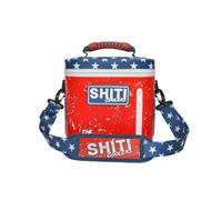SHITI Cool Cooler for Camping, Travel, Beach, Soft Lunch Box for Food, Drinks & Ice Cream, Portable Waterproof 24 Hour Insulated Bag with Shoulder Straps (The Patriot