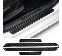 SHITONGSHANGMAO Door Threshold Strip for MG HS Trophy 2024 2025, Car Door Sill Protector, High Flexibility Paint Protection Film, Scuff Guard, 4Pcs Carbon Fiber,580mm