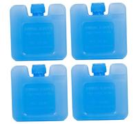 SHITOOMFE 4Pcs Cooler Shock Ice Packs 2.8x2.8x1.2 Reusable Portable Blue Ice Blocks for Cooler for Keeping Food Beverages Cold