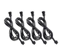SHITOOMFE 4Pcs RGB Extension Cable 4 Pin 59 Inch Male to Female RGB Extension Cable Modification Replacement LED Extension Cable for Car String Light, Rock Light, Under Glow,RGB Extension Cable