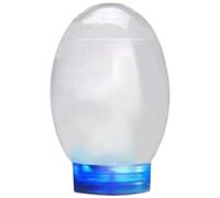 SHITOOMFE Biosphere Ecosystem, Mini Aquarium Desktop Closed Clear Biosphere Ecosystem with LED Light & Branches & Shells Plastic Battery Powered Small Fish Tank for Home Office
