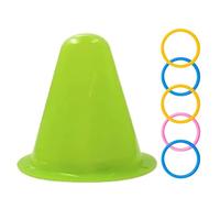 SHITOOMFE Bunny Toys, Rabbit Toys, Educational Interactive Bunny with Triangle Bucket & 5 Rings, Stacking Color Rings for Release Boredom, Solve Puzzles