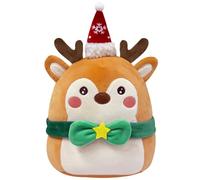 SHITOOMFE Deer Plush, Christmas Doll, Cute Christmas Stuffed Animals, 10 Inch Decorative Plush Toys, Figurines Doll for Home Office Table Xmas Party Ornament, Elk