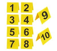 SHITOOMFE Evidence Marker For No.1-10 10Pcs Crime Scene Markers Double-Sided Acrylic Clue Party Decor Reusable Fade-Resistant Detective Decorations For Halloween Prop,Crime Scene Markers