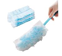 SHITOOMFE Flash Dust Magnet Refill, Hand Duster Refills Kit Disposable Duster Refills Versatile Cleaning for Home and Office Use (1 Handle + 8 Heads)
