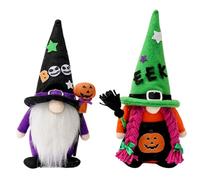 SHITOOMFE Gnomes Plush, 2Pcs Halloween Gnomes, Cute Cartoon Plush with Pointed hat, Soft Nordic Elf Doll for Halloween Home and Office Decor, Decorations