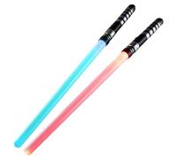 SHITOOMFE Lightsabers, Lightsaber 2Pcs 7 Colors Changeable Light Sabers for Kids Safe and Fun Lightsaber Swords Gifts for Party Decorations, Not Include Battery