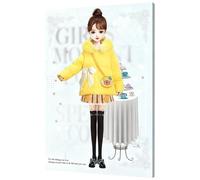 SHITOOMFE Magnetic Dress Up, Magnetic Dress up Dolls for Girls Creative Matching Paper Dolls Include Clothes Bags Shoes Pretend Play Toys for Kids 3+