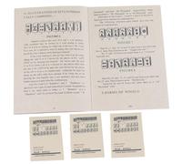 SHITOOMFE Mahjong Book For Beginners, Mahjong Cards 2024 4PCS Large Size Book for Beginners Including Rules and Strategies How to Play for Complete Novices