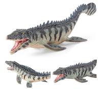 SHITOOMFE Mosasaurus Toy Artificial Realistic Dinosaur with Movable Mouth & Teeth, Educational Prehistoric Plastic Dinosaur for Kids