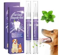 SHITOOMFE Pet Oral Repair Gel for Dogs & Cats - 2Pcs 20g Mint Breath Freshener, Tartar Remover & Toothpaste for Dental Care, Fresh Breath Solution for Dogs and Cats