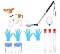 SHITOOMFE Pregnancy Test for Dogs, Dog Pregnancy Test, Adjustable Angle Dog Urine Collection Kit with Portable Bag & Gloves, 11.4-40.9 Inch Telescopic for Small, Large Pets